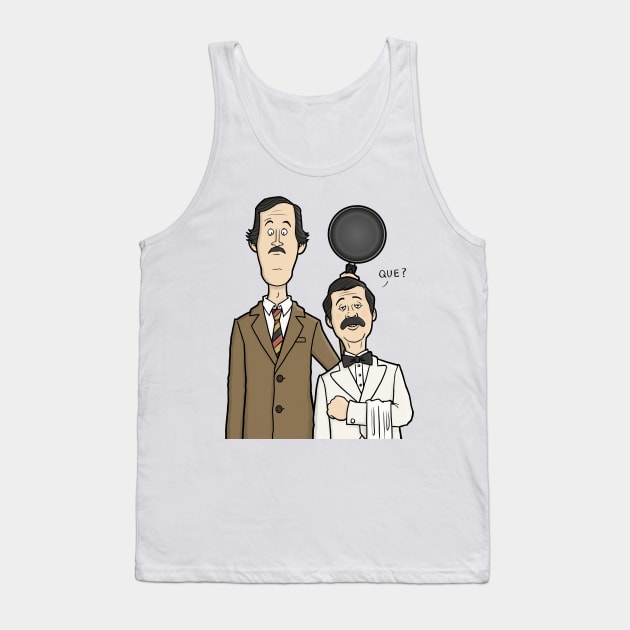 Fawlty Towers - Basil and Manuel Tank Top by CarlBatterbee